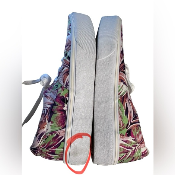VANS Off the Wall Doheny Platform Floral Tropical Pattern Sneakers Women’s 9.5 - Picture 10 of 12